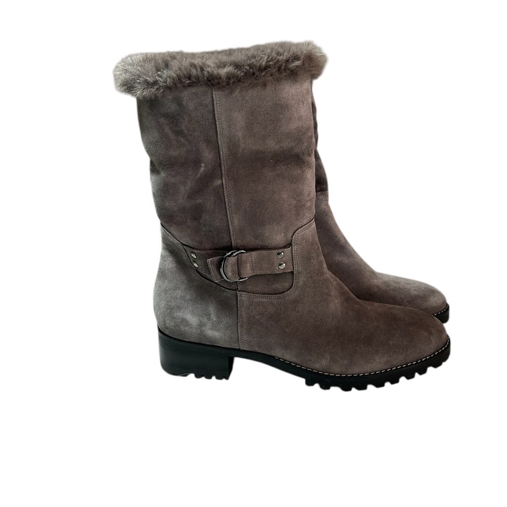 Talbots women’s suede sample Tish boots size 10M gray - Picture 2 of 7